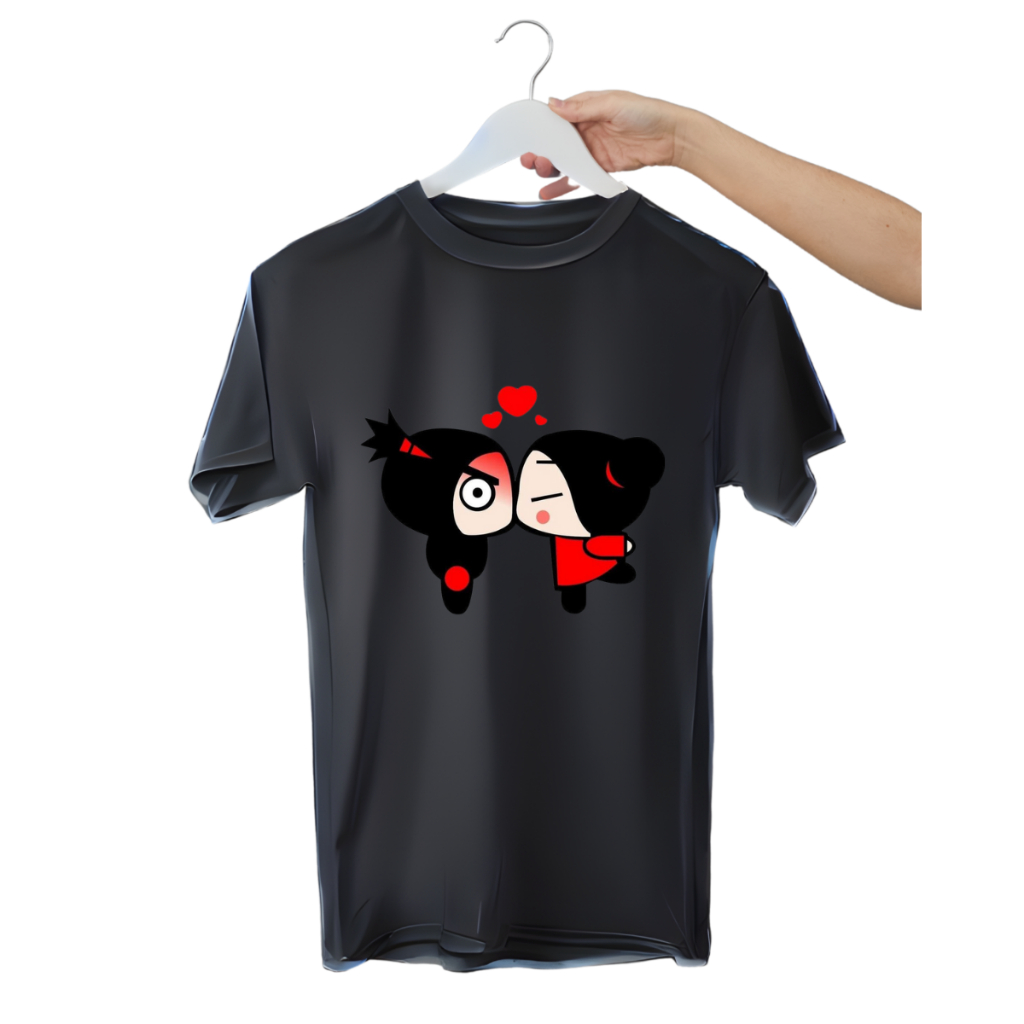 Camisa Feminina Masculina Estampa Garu e Pucca Casal