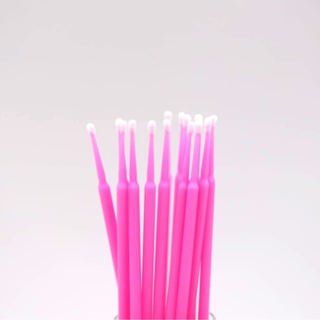 100 MICROBRUSH FINO Para Alongamento e Permanente De Cílios - 100 Unidades em Oferta na Shopee