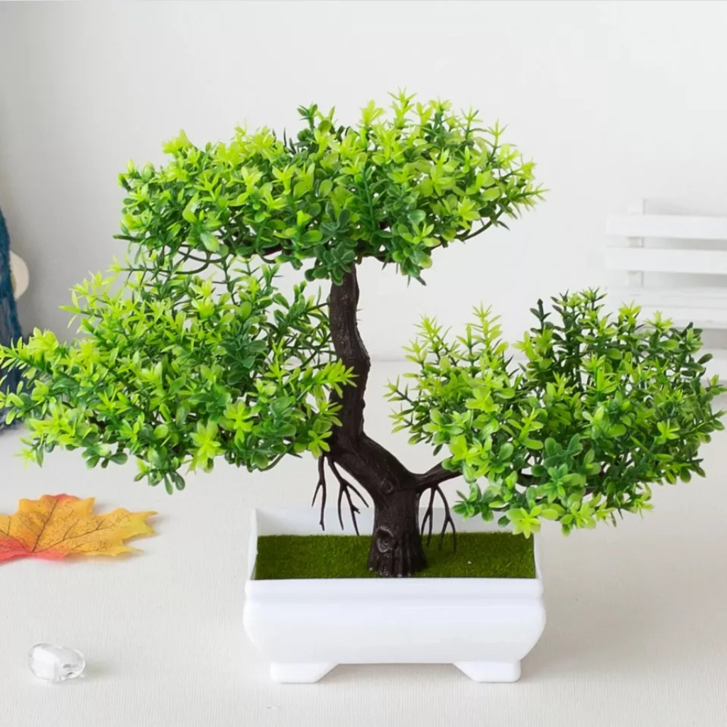 Planta Artificial Decoração De Casa Bonsai em Oferta na Shopee