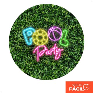 Painel Redondo Verão Pool Party Em Tecido 1,50m com Elástico Para Festas - APR-2486 em Oferta na Shopee