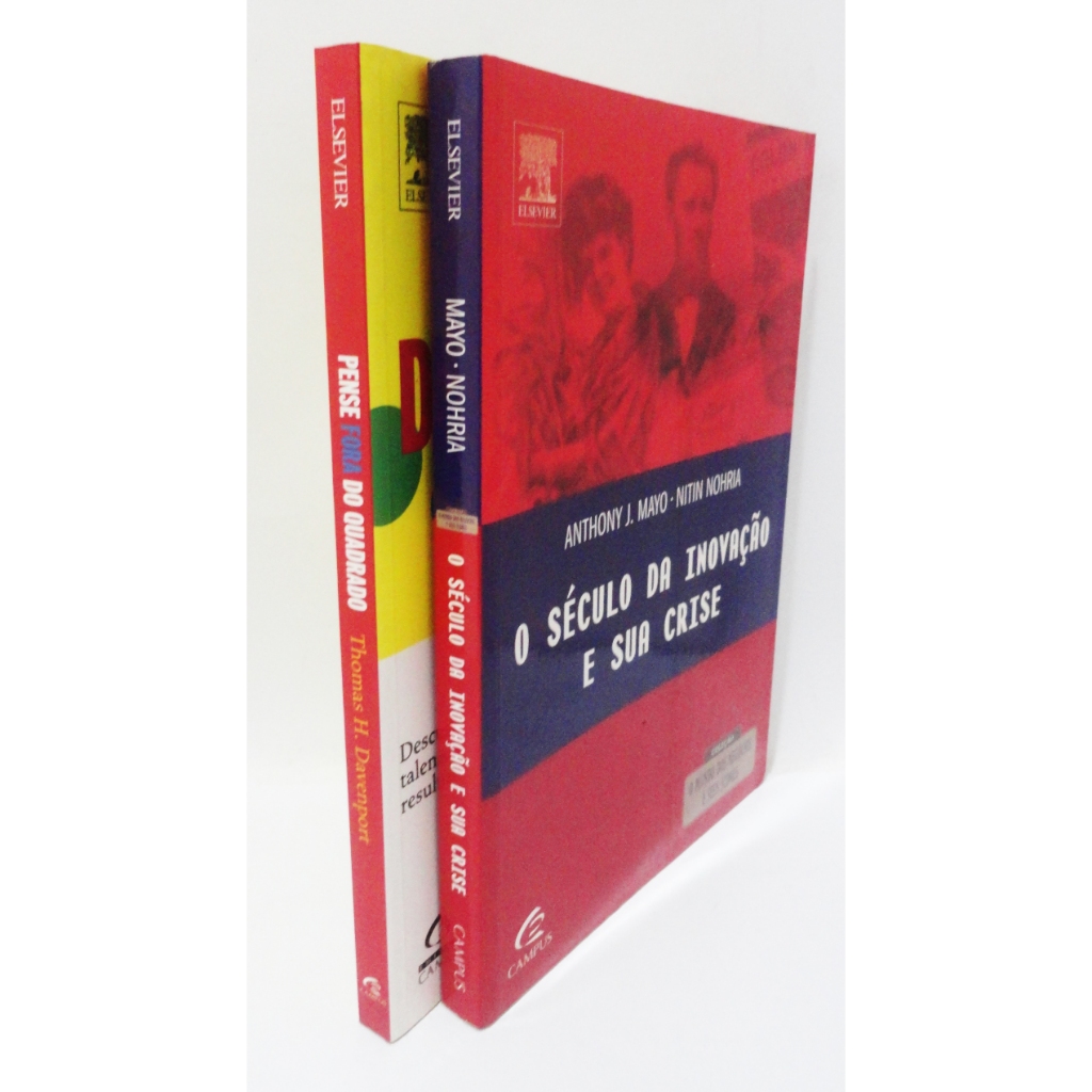 2 Livros O Século da Inovação e Sua Crise + Pense fora do quadrado