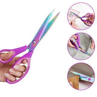 Tesoura Titânio Cabo Soft 25cm 9 1/2 Poleg. Costura Patchwork Artesanato em Oferta na Shopee