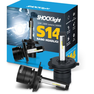 Par de Lâmpada Led Nano Shocklight S14 H1 H3 H4 H7 H11 H13 H15 H16 H27 HB3/HB4 em Oferta na Shopee