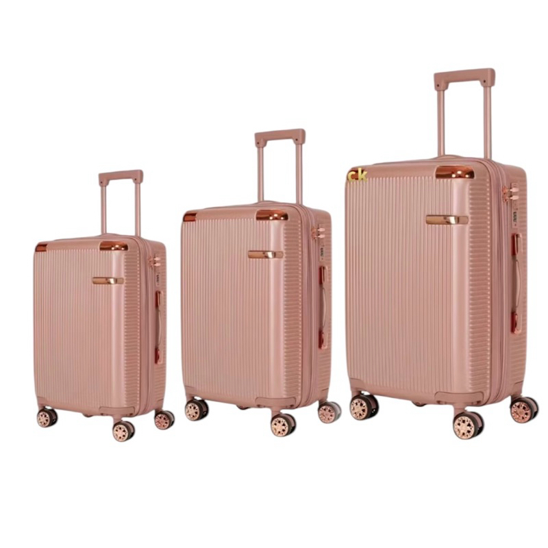 Kit Mala 10kg + 23 kg  elegante caixa de ouro 2024 novo estilo mala zíper duplo camada anti-roubo Roda 360° em Oferta na Shopee