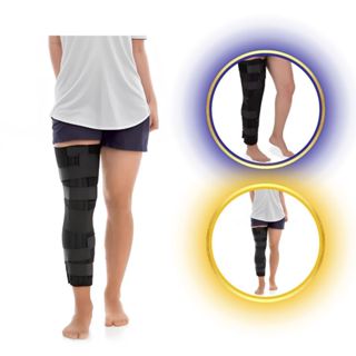 Ortese Imobilizador De Joelho Bilateral Preto em Oferta na Shopee
