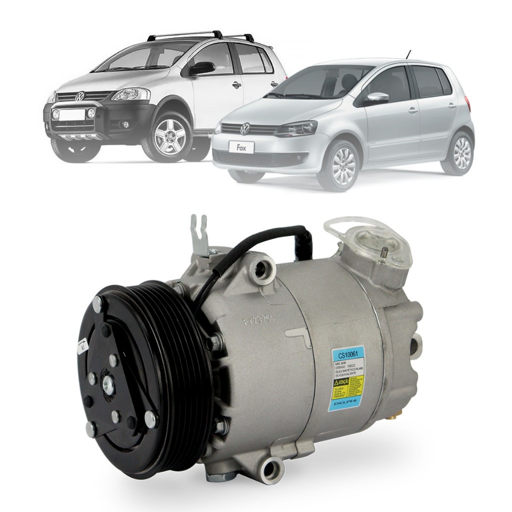 Compressor De Ar Condicionado Fox Polo Spacefox Crossfox VW CS10061 Original Delphi Novo em Oferta na Shopee