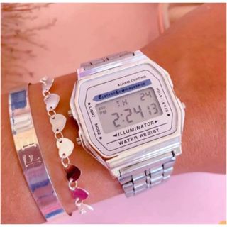 Relógio Feminino Masculino  Retrô WR Digital Led  Unissex