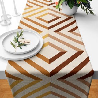 Trilho Caminho de Mesa Decorativo Terra Moderna 110X35cm ENVIO RÁPIDO! em Oferta na Shopee
