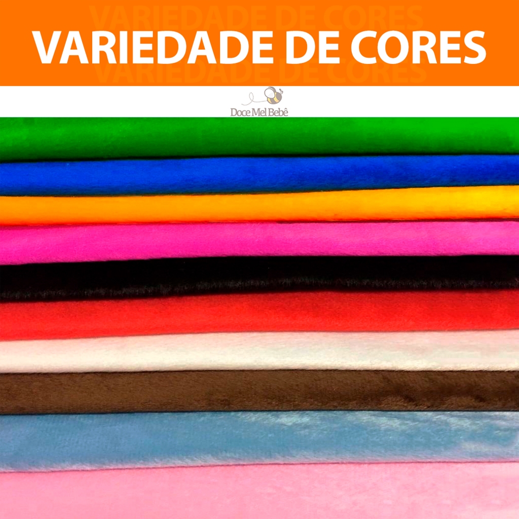 Tecido Velboa Pelúcia Soft Varias Cores Pelo Baixo 1,50m de Largura 100% Poliester PROMOÇÃO