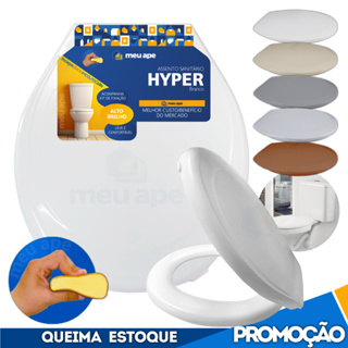 Assento Sanitário Tampa Vaso Almofadado Hyper Oval Redondo Deca Icasa Celite Incepa Hervy Meu Ape em Oferta na Shopee