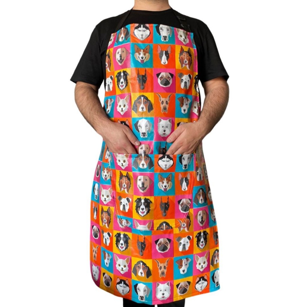 Avental de Banho e Tosa Impermeável À Prova D'água Jaleco