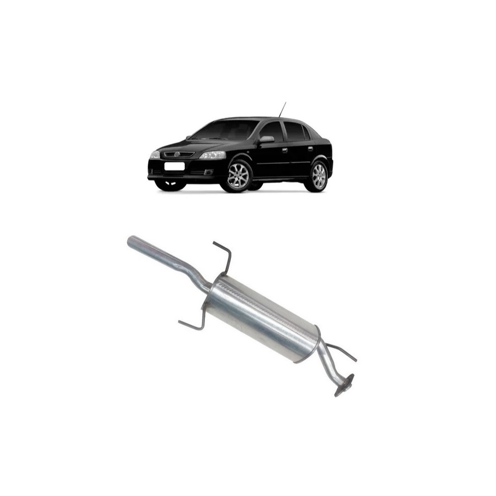 Escapamento Silencioso Traseiro Astra Sedan 2.0 2005 2006 2007 em Oferta na Shopee