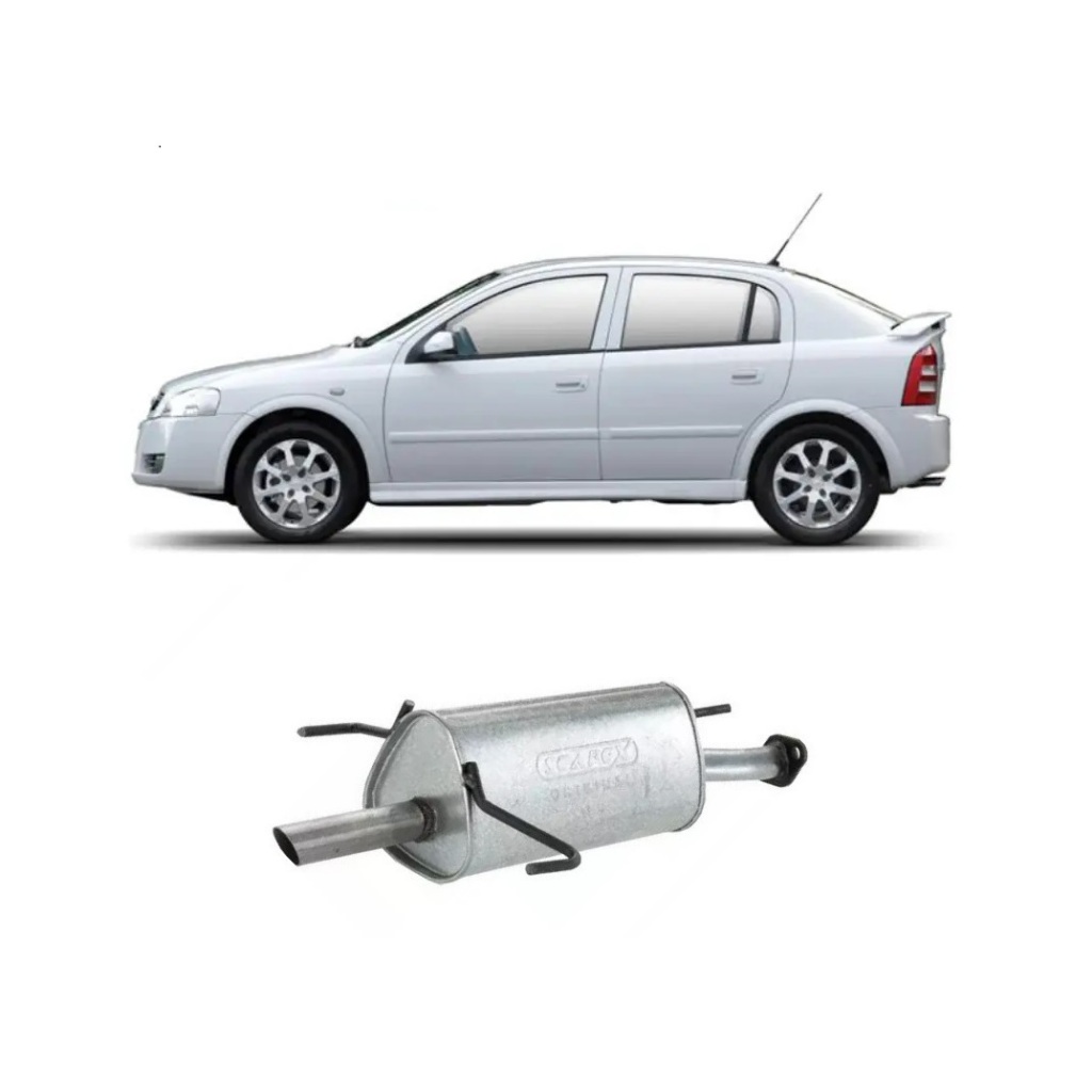 Escapamento Silencioso Traseiro Astra Hatch 1.8 1998 até 2001