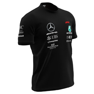 Camiseta F1 Mercedes Camisa Algodão Petronas T-shirt Corrida em Oferta na Shopee