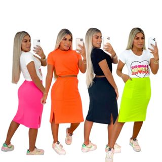 Vestido Feminina Saia mid curta evangelica preto casual escritório trabalho passeio em Oferta na Shopee