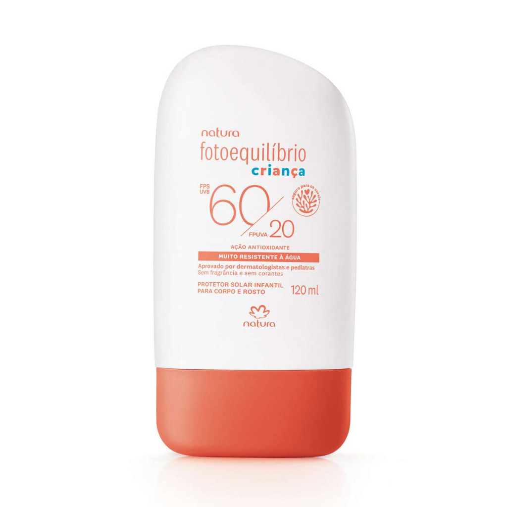 Loção Protetora Criança FPS 60 FPUVA 20 Natura fotoequilíbrio 120ml