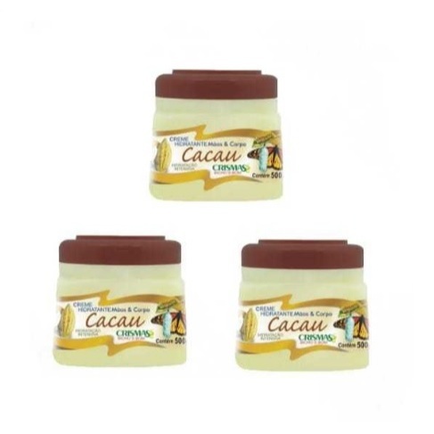 Creme Hidratante Para Mãos e Corpo 500g Crismas Cacau
