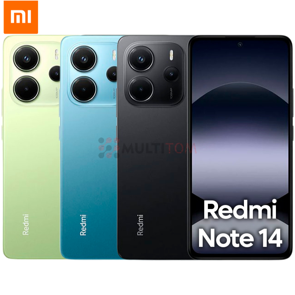 Celular Xiaomi Redmi Note 14 Tela 6.67" Câmera Tripla 108MP + Frontal 20MP 256GB 128GB Ram Global