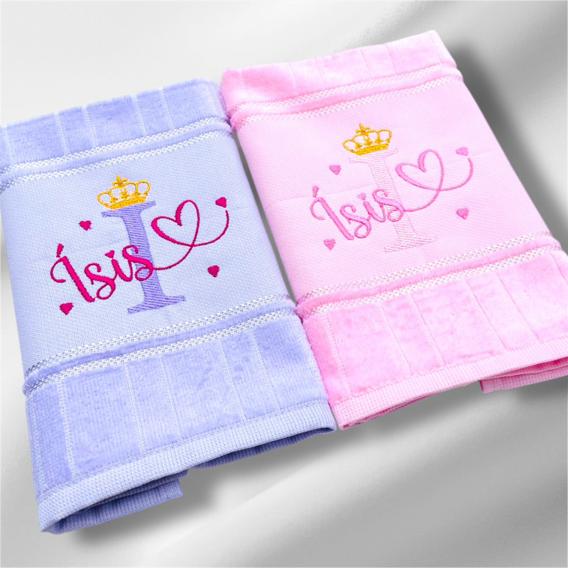 2 Toalhas Bordadas Personalizadas com Nome em Oferta na Shopee