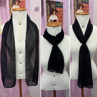 Echarpe Preta preto - uniforme /empresas/igrejas/congresso/eventos em Oferta na Shopee