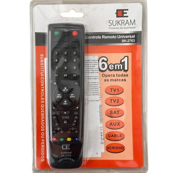 Imagem Controle Remoto Universal Para Televisão TV DVD Sistema De Som