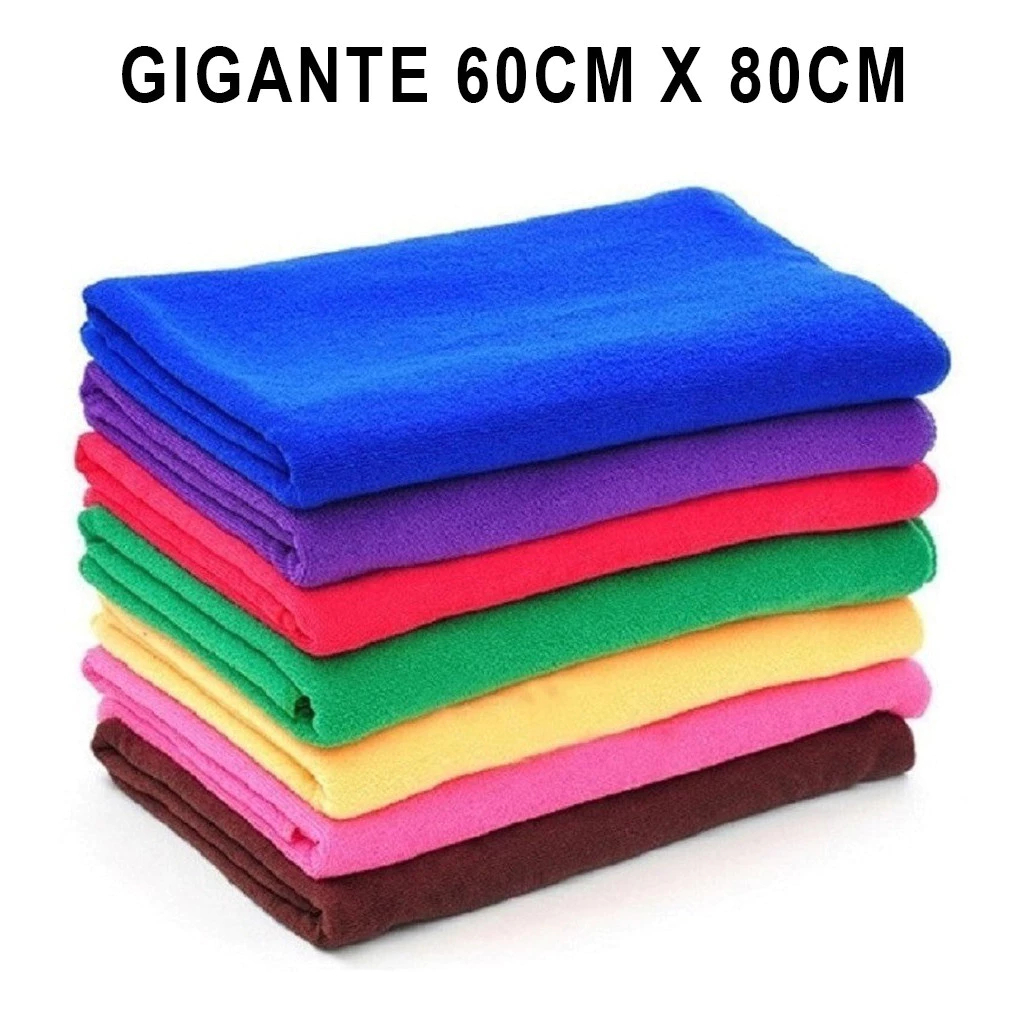 10 Un. Pano De Chao Microfibra Gigante 60x80 Multiuso