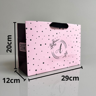 Sacola Personalizada De Papel M 20X29X12 Premium Para Loja em Oferta na Shopee
