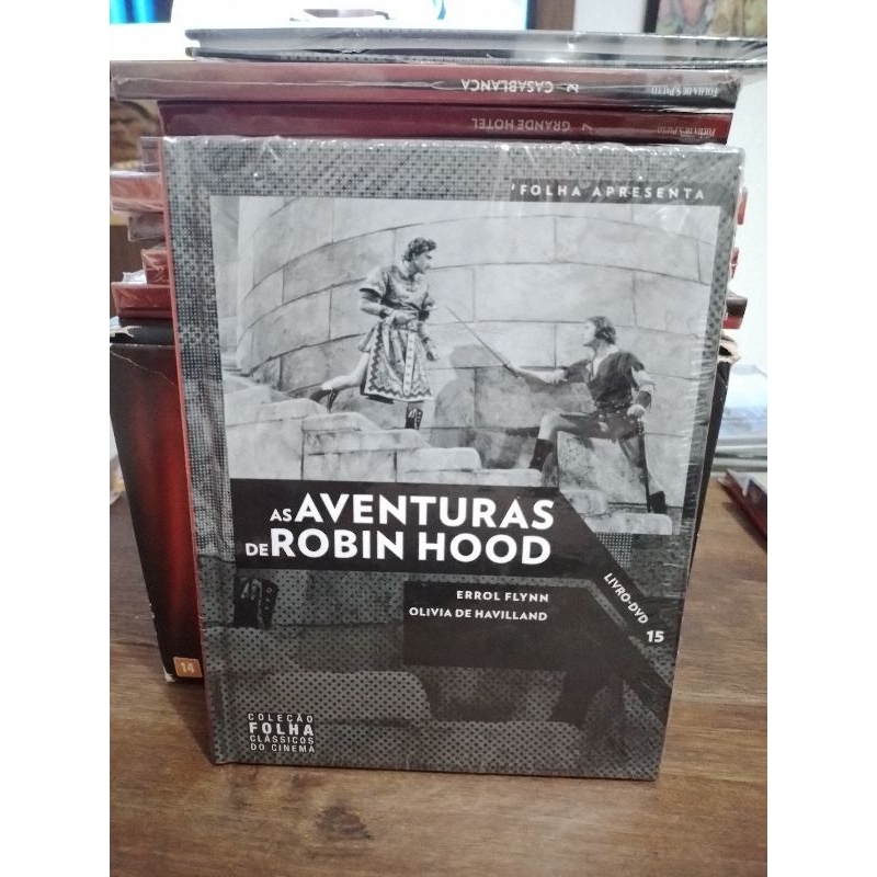 DVD + Livro: As Aventuras de Robin Hood- Coleção Folha - Novo Lacrado