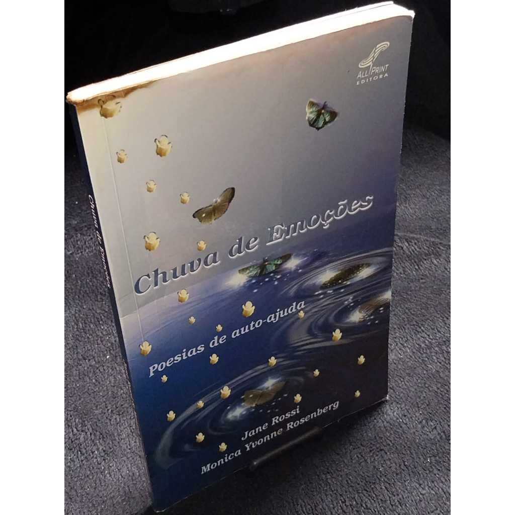 Livro Chuva de Emoções Sebo de Livros Usados Desapego de Livros de Poesia