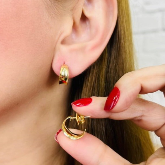 Brinco de Argola Chapeado a Ouro: Onde Comprar | BuscaProdutos