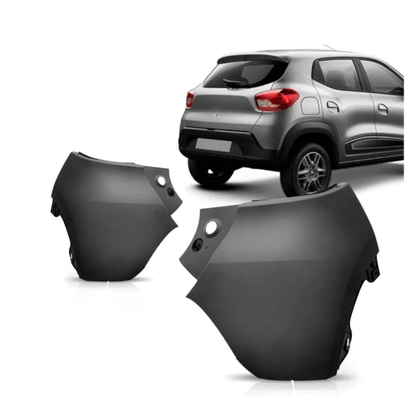 Ponteira Polaina Parachoque Traseiro Kwid 2017 a 2022