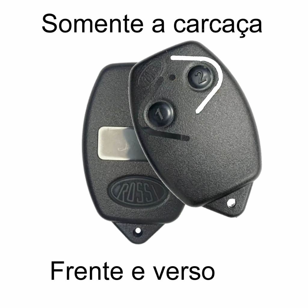 02 Capa Carcaça de reposição para Controle de Portão eletronico Rossi em Oferta na Shopee