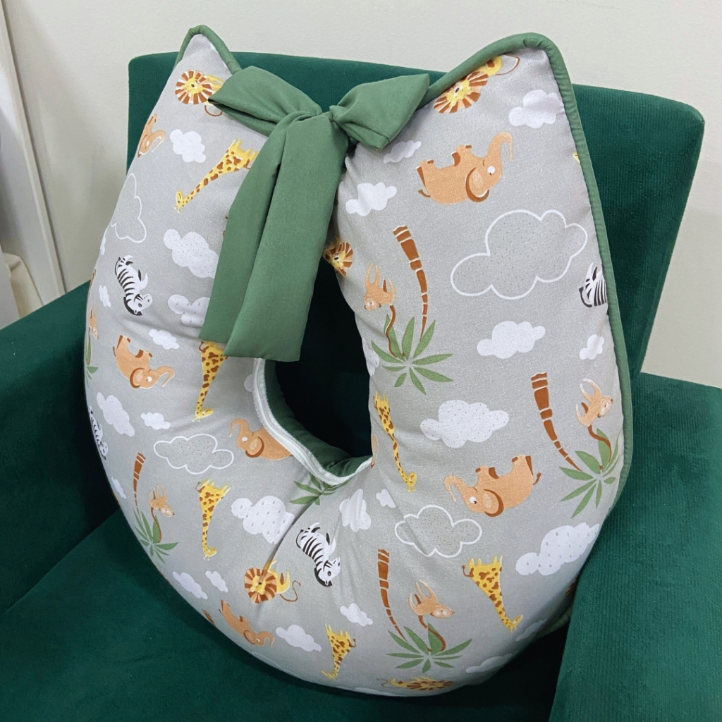 Almofada Amamentar Para Recém Nascido 100% Algodão - Menina Menino em Oferta na Shopee