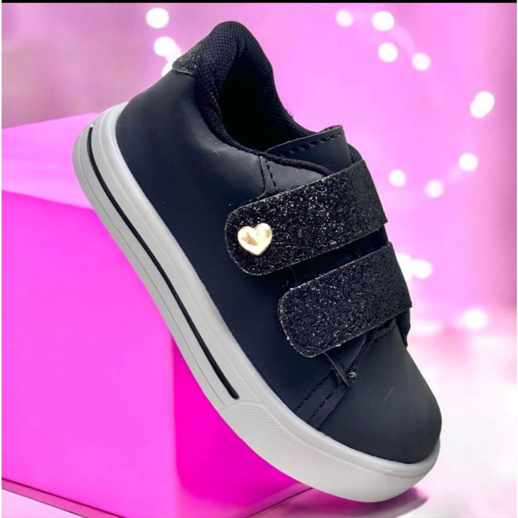 Tênis Infantil Menina Glitter Brilho Estiloso Casual Promoção em Oferta na Shopee