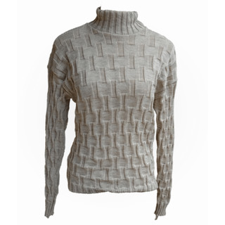 kit 3 Cacharréis de lã blusa inverno perfeito para frio Tamanho G Feminino Cacharrel Vermelha, bege e branca
