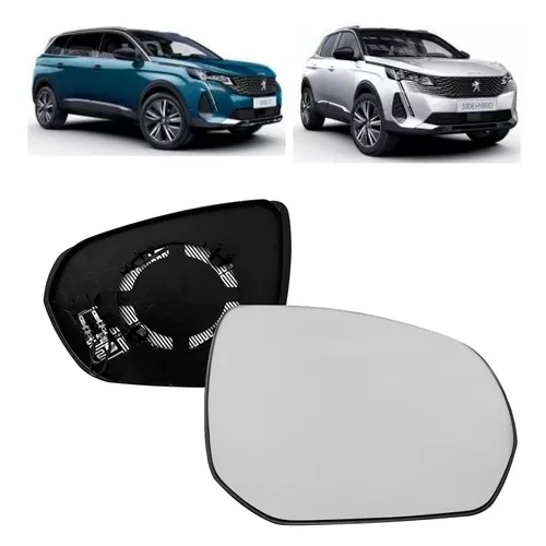 Lente Retrovisor Peugeot 3008 C/Aquecimento 2018 2019 2020