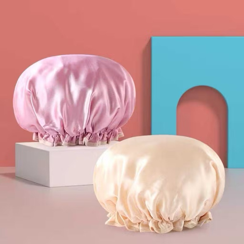 Touca De Cetim Para Banho Camada Dupla impermeável