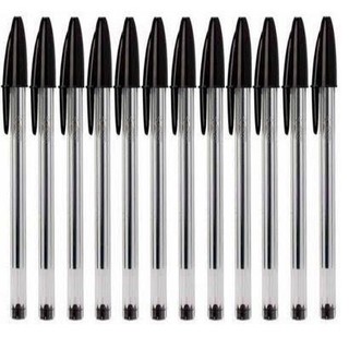 CANETA BIC CRISTAL PRETA ESFEROGRÁFICA 1.0mm DURA +