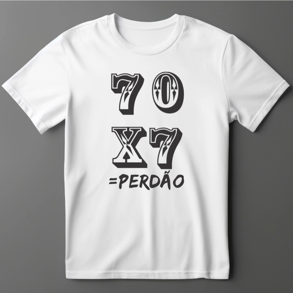 Camisa Camiseta  Branca Estampada Tema Evangélico Blusa Masculino e Feminino 100% Algodão 30.1 Entrega full.