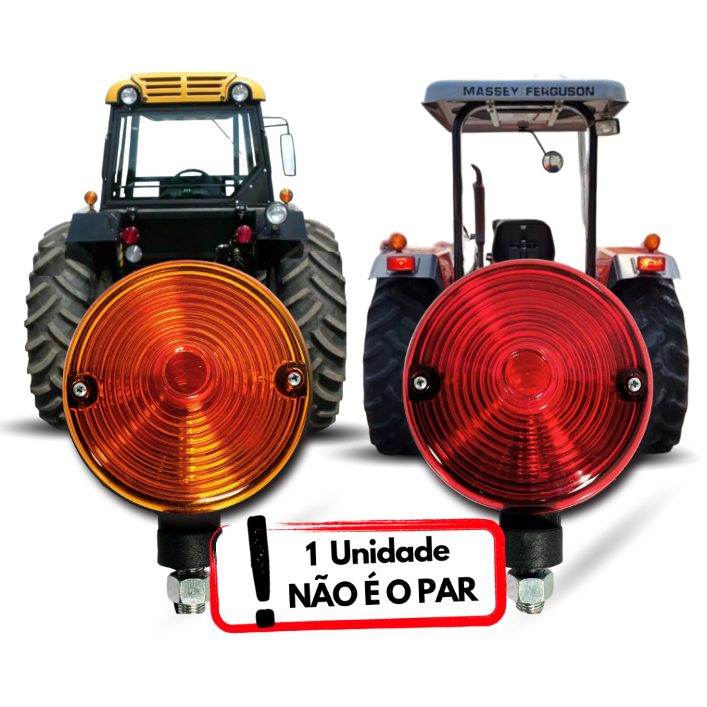 Lanterna Traseira Do Paralama Compatível Trator Valtra Valmet Massey Ferguson Case - 193070 - 1 Un