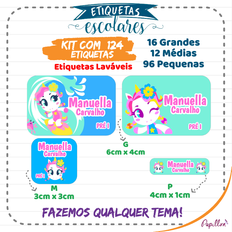 Etiqueta Escolar Lavável: Onde Comprar | BuscaProdutos