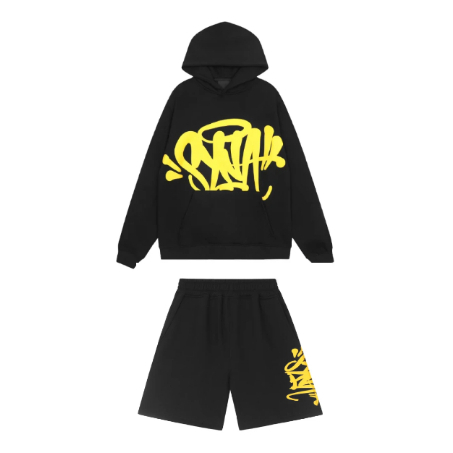 Conjunto Syn Preto e Amarelo Streetwear UrbanCulture