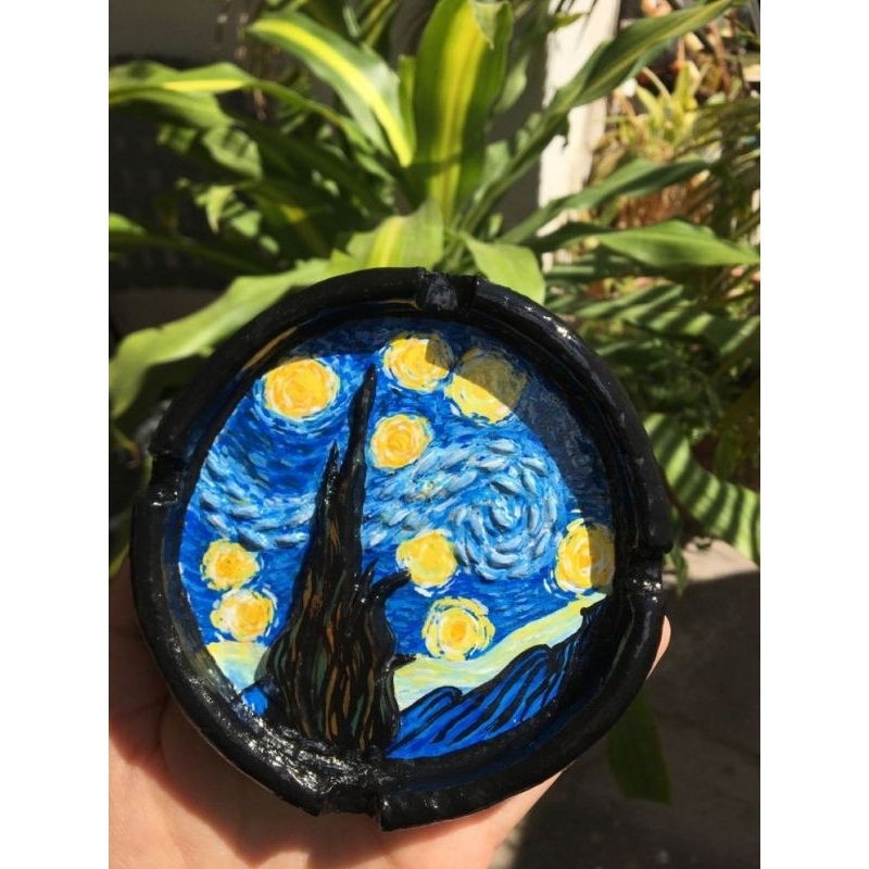 Porta bituca e incensário van gogh