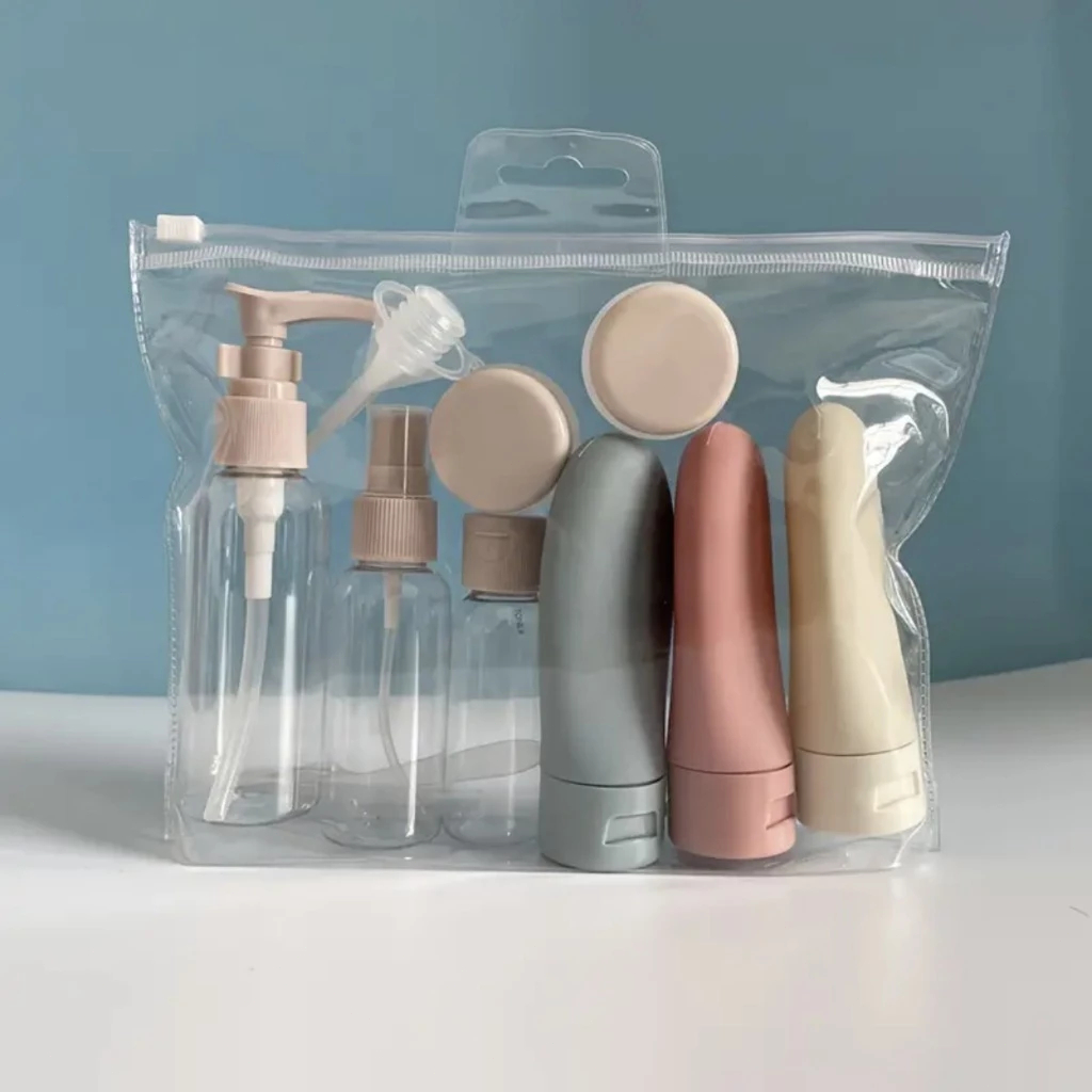Kit De Frascos Para Viagem 11 Peças Creme Cosméticos Viagem -S1