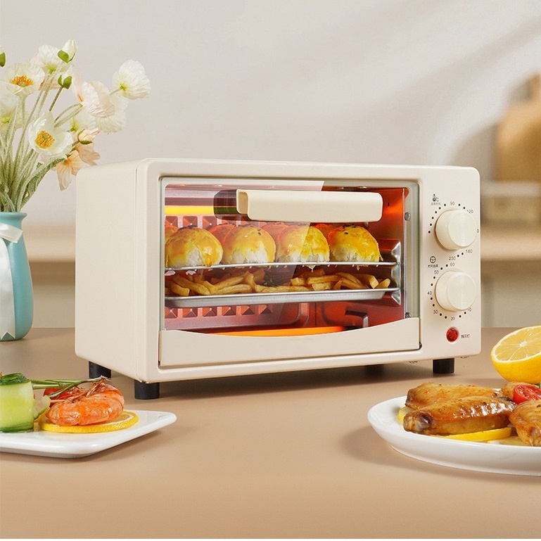 Forno Home Forno Multi funcional Mini 12L Pequeno Forno Elétrico de Cozimento-P6