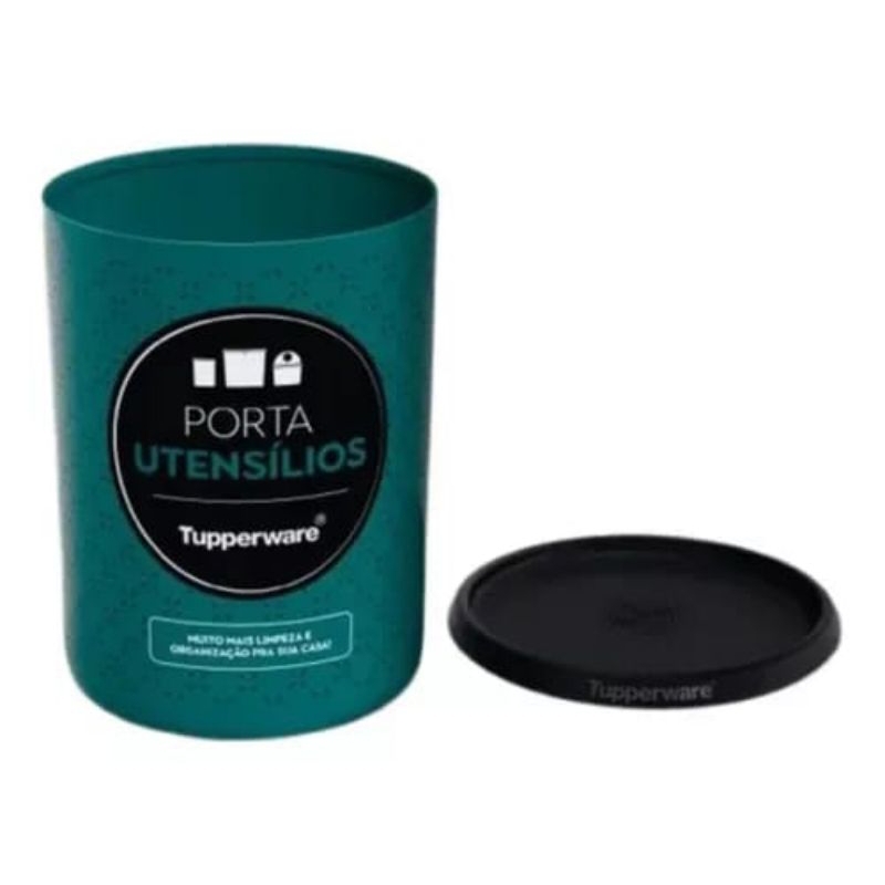 Tupperware Porta Utensílios Redondo Slim Verde