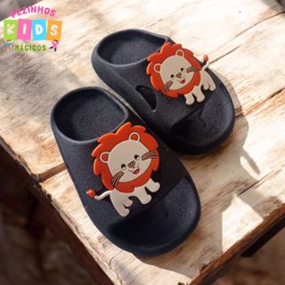 Chinelo Nuvem Infantil Menino Leãozinho Juvenil Confortável Leve Antiderrapante em Oferta na Shopee