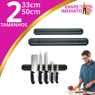 Barra Magnética De Parede Para Faca Utensílios Organizador Porta Facas Imã Faqueiro Suporte Cozinha em Oferta na Shopee