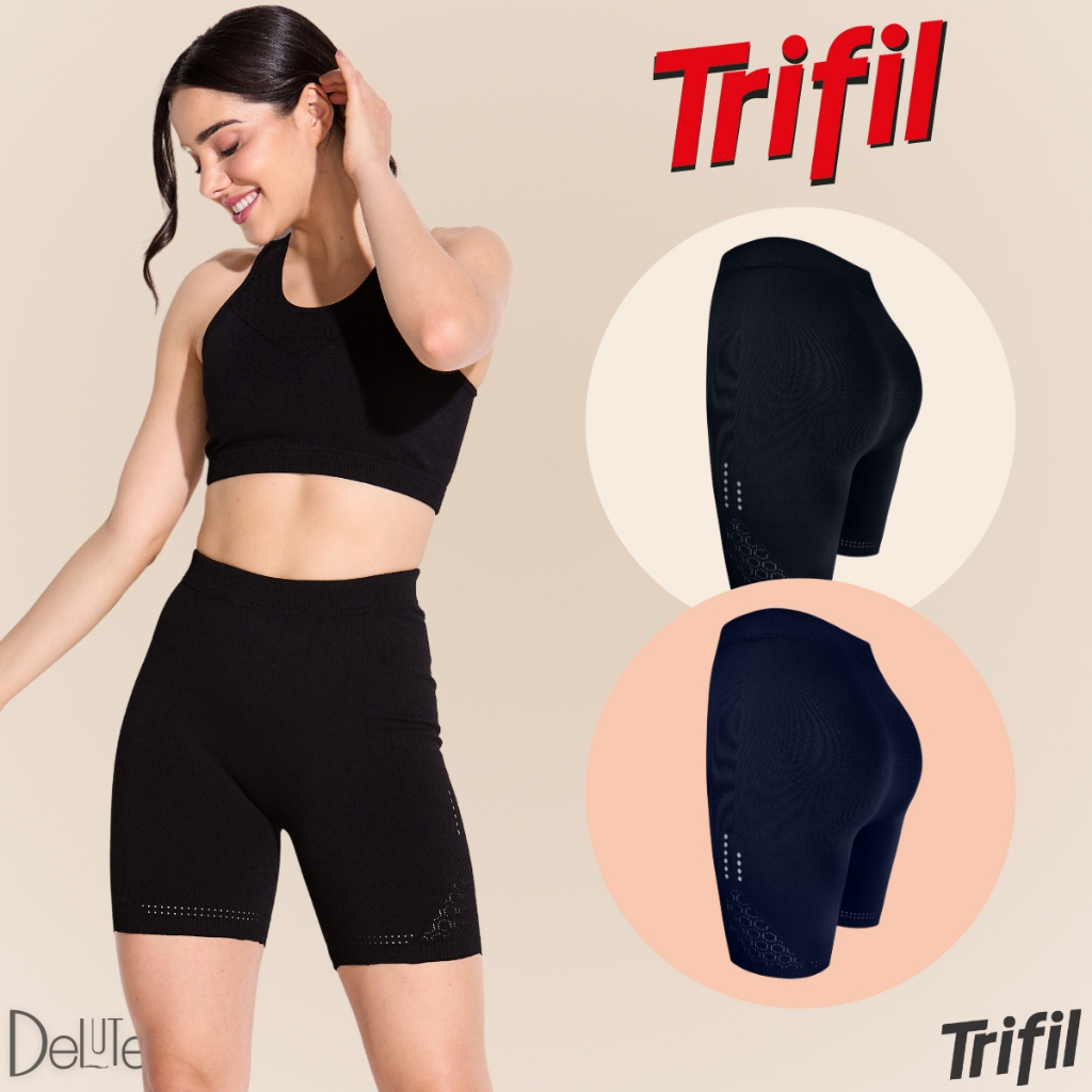 Short Trifil Feminino Adulto Sem  Costura para treino e Academia Corrida Esportes Fitness