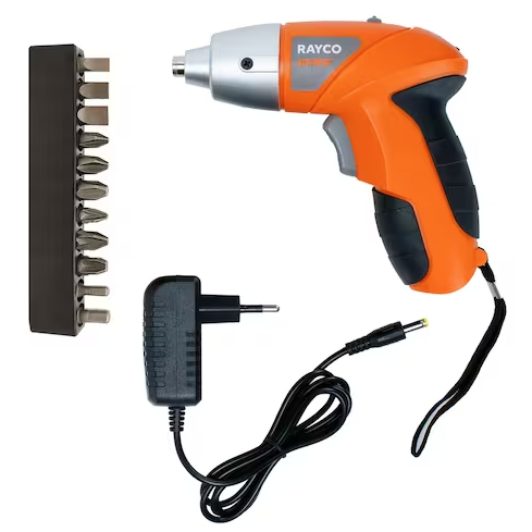 Parafusadeira sem Fio a Bateria 4,8V com 12 Peças Rayco - Home & Living